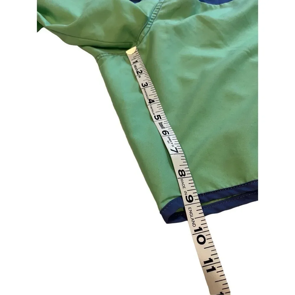 Trunks mint green and blue color block board shorts - M
